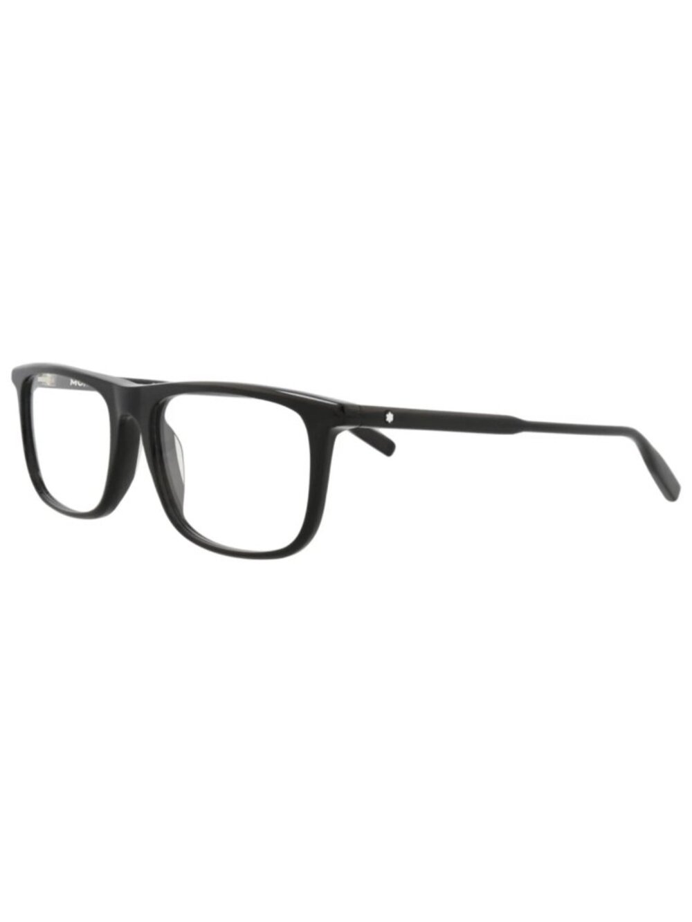 New Montblanc Women's Eyeglasses Square Rectangle Acetate Frame Mens Black Black